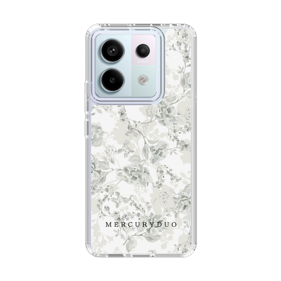 Slim Protection Case［ MERCURYDUO - NuanceFlower - White ］