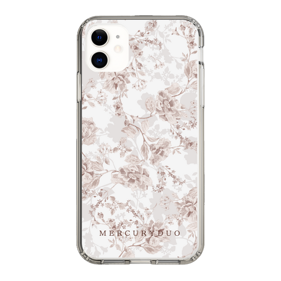 Slim Protection Case［ MERCURYDUO - NuanceFlower - Beige ］