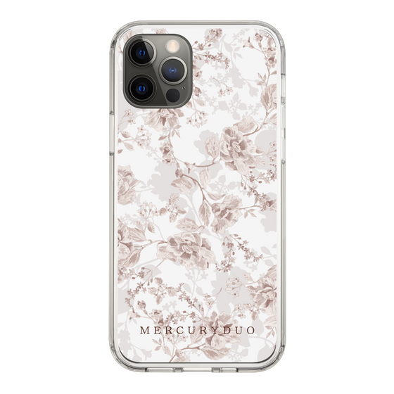 Slim Protection Case［ MERCURYDUO - NuanceFlower - Beige ］