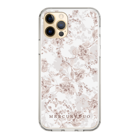 Slim Protection Case［ MERCURYDUO - NuanceFlower - Beige ］