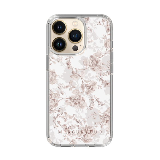 Slim Protection Case［ MERCURYDUO - NuanceFlower - Beige ］