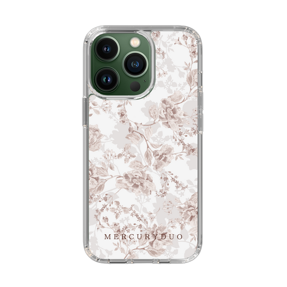 Slim Protection Case［ MERCURYDUO - NuanceFlower - Beige ］