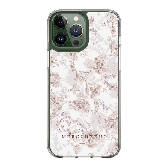 Slim Protection Case［ MERCURYDUO - NuanceFlower - Beige ］