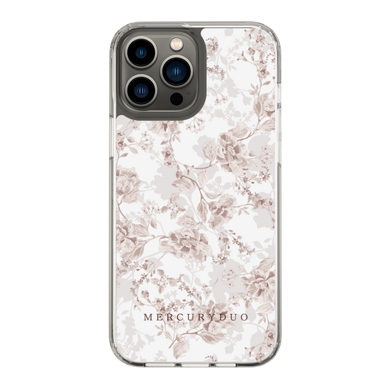Slim Protection Case［ MERCURYDUO - NuanceFlower - Beige ］