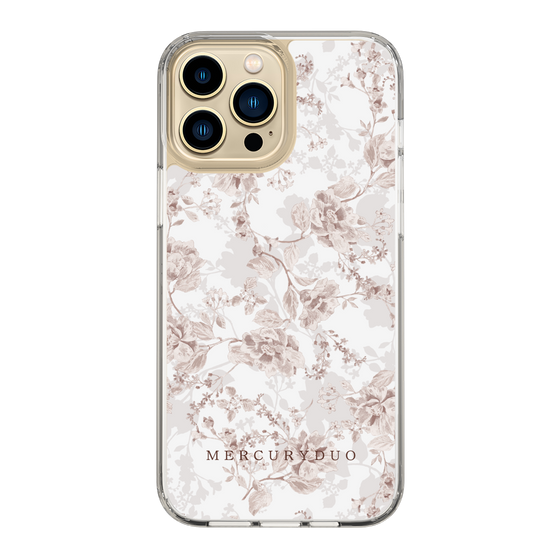 Slim Protection Case［ MERCURYDUO - NuanceFlower - Beige ］