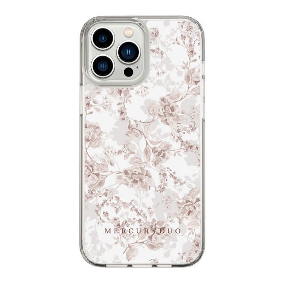 Slim Protection Case［ MERCURYDUO - NuanceFlower - Beige ］