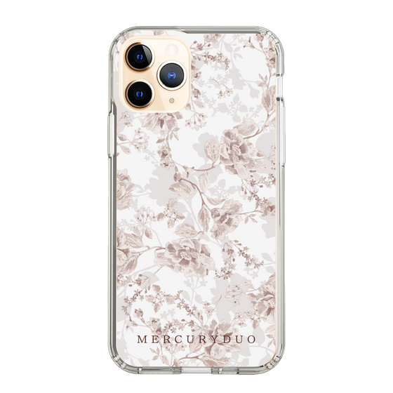 Slim Protection Case［ MERCURYDUO - NuanceFlower - Beige ］