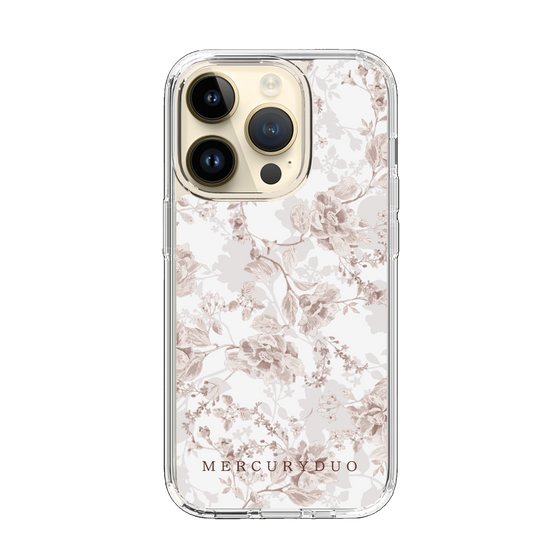 Slim Protection Case［ MERCURYDUO - NuanceFlower - Beige ］