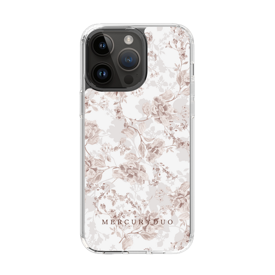 Slim Protection Case［ MERCURYDUO - NuanceFlower - Beige ］