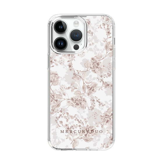 Slim Protection Case［ MERCURYDUO - NuanceFlower - Beige ］