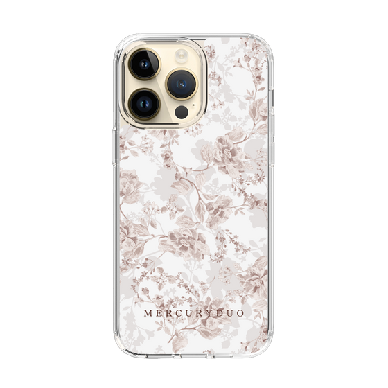 Slim Protection Case［ MERCURYDUO - NuanceFlower - Beige ］