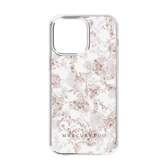 Slim Protection Case［ MERCURYDUO - NuanceFlower - Beige ］
