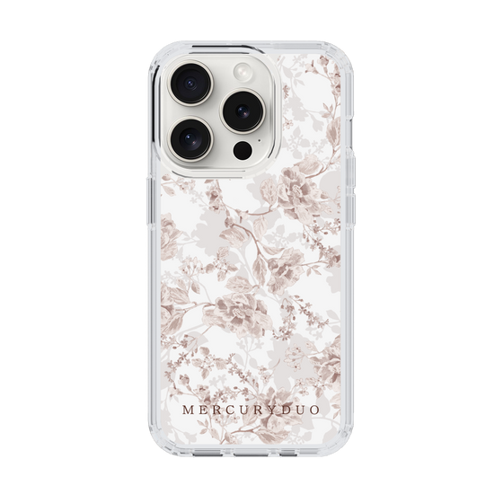 Slim Protection Case［ MERCURYDUO - NuanceFlower - Beige ］