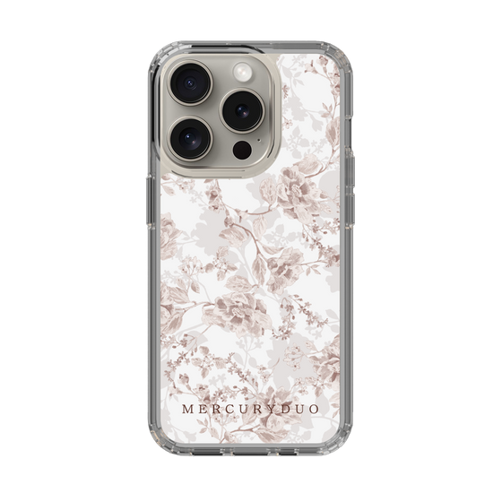 Slim Protection Case［ MERCURYDUO - NuanceFlower - Beige ］