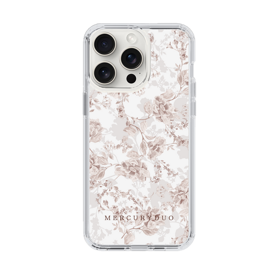 Slim Protection Case［ MERCURYDUO - NuanceFlower - Beige ］