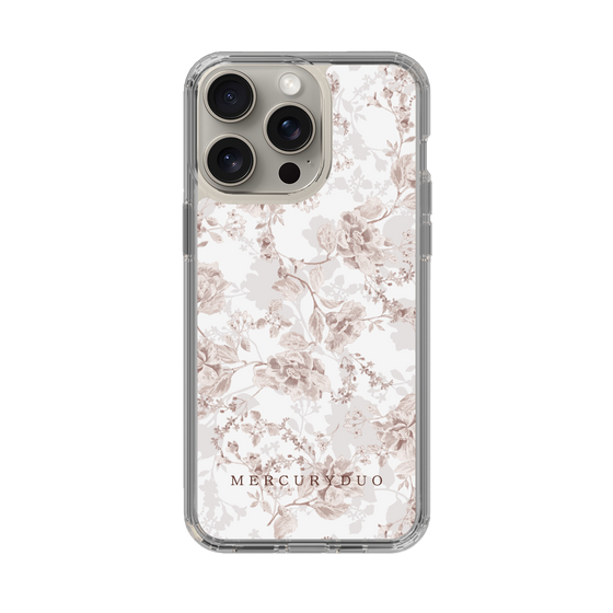 Slim Protection Case［ MERCURYDUO - NuanceFlower - Beige ］