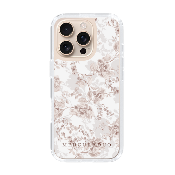 Slim Protection Case［ MERCURYDUO - NuanceFlower - Beige ］