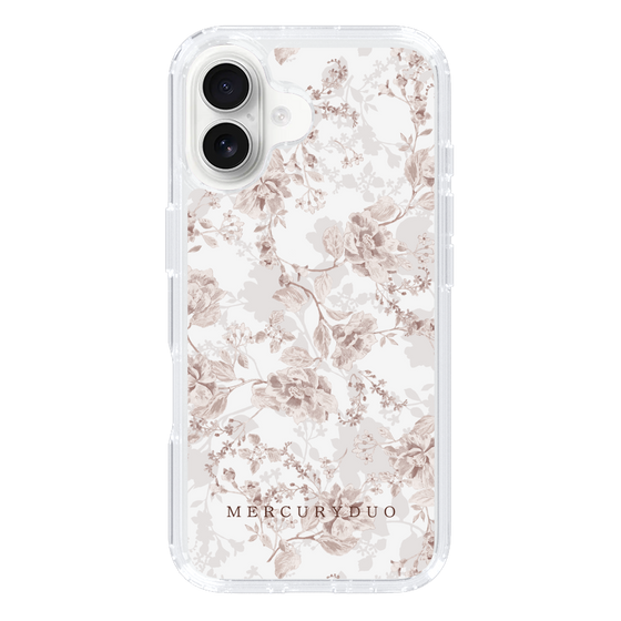 Slim Protection Case［ MERCURYDUO - NuanceFlower - Beige ］