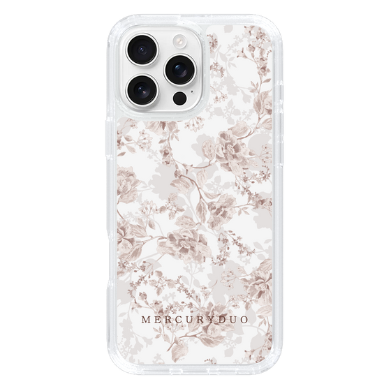 Slim Protection Case［ MERCURYDUO - NuanceFlower - Beige ］