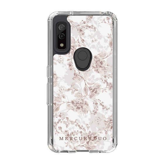 Slim Protection Case［ MERCURYDUO - NuanceFlower - Beige ］