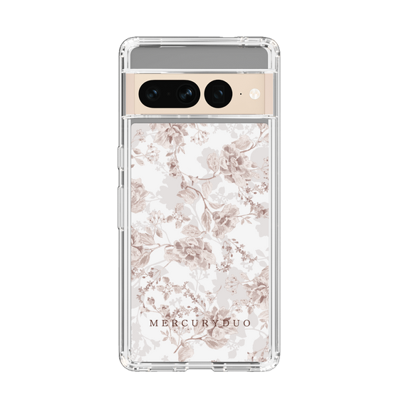 Slim Protection Case［ MERCURYDUO - NuanceFlower - Beige ］