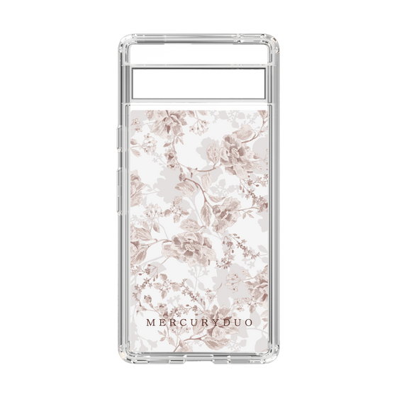 Slim Protection Case［ MERCURYDUO - NuanceFlower - Beige ］