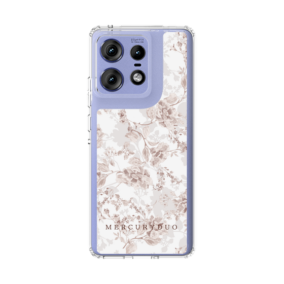 Slim Protection Case［ MERCURYDUO - NuanceFlower - Beige ］