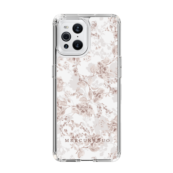 Slim Protection Case［ MERCURYDUO - NuanceFlower - Beige ］