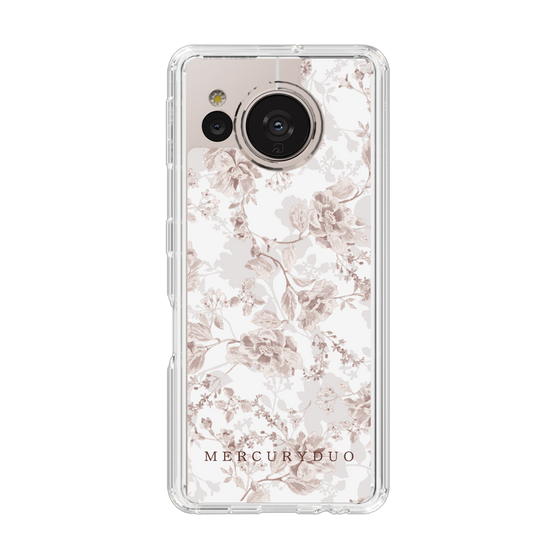 Slim Protection Case［ MERCURYDUO - NuanceFlower - Beige ］