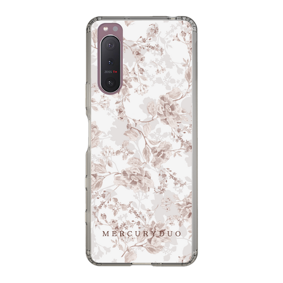 Slim Protection Case［ MERCURYDUO - NuanceFlower - Beige ］