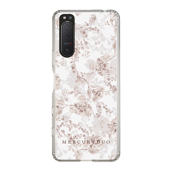 Slim Protection Case［ MERCURYDUO - NuanceFlower - Beige ］