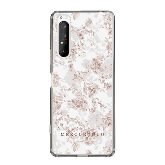 Slim Protection Case［ MERCURYDUO - NuanceFlower - Beige ］