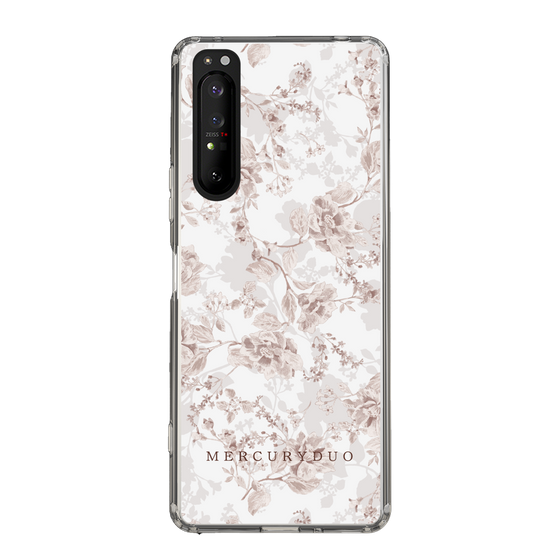 Slim Protection Case［ MERCURYDUO - NuanceFlower - Beige ］