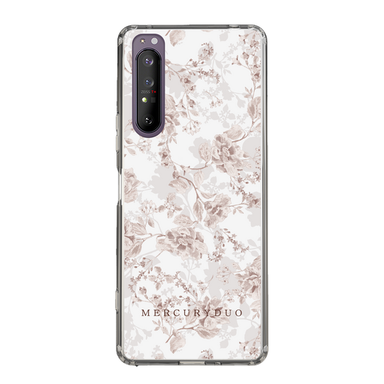 Slim Protection Case［ MERCURYDUO - NuanceFlower - Beige ］