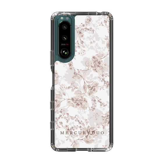 Slim Protection Case［ MERCURYDUO - NuanceFlower - Beige ］