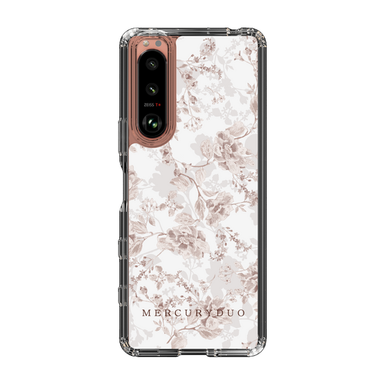 Slim Protection Case［ MERCURYDUO - NuanceFlower - Beige ］