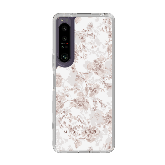 Slim Protection Case［ MERCURYDUO - NuanceFlower - Beige ］