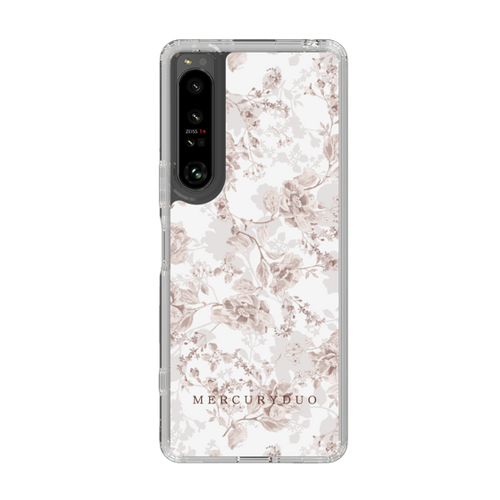 Slim Protection Case［ MERCURYDUO - NuanceFlower - Beige ］