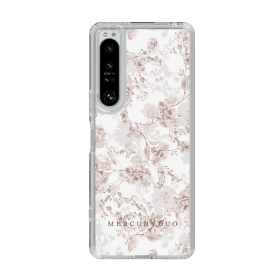 Slim Protection Case［ MERCURYDUO - NuanceFlower - Beige ］