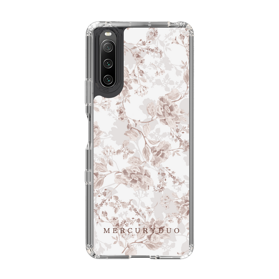 Slim Protection Case［ MERCURYDUO - NuanceFlower - Beige ］