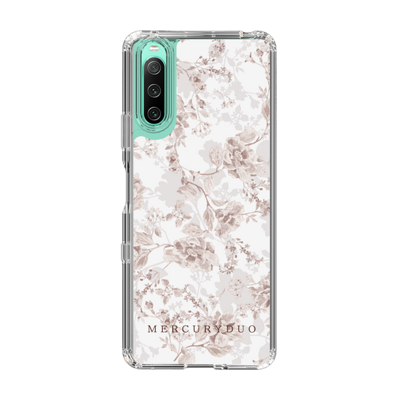Slim Protection Case［ MERCURYDUO - NuanceFlower - Beige ］