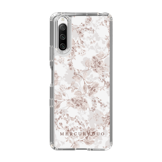 Slim Protection Case［ MERCURYDUO - NuanceFlower - Beige ］