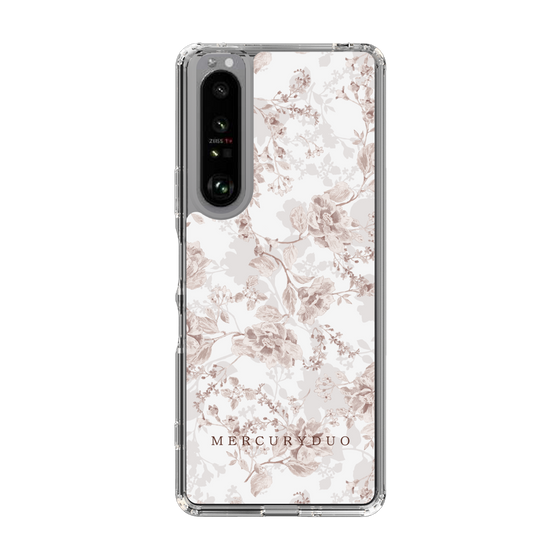 Slim Protection Case［ MERCURYDUO - NuanceFlower - Beige ］