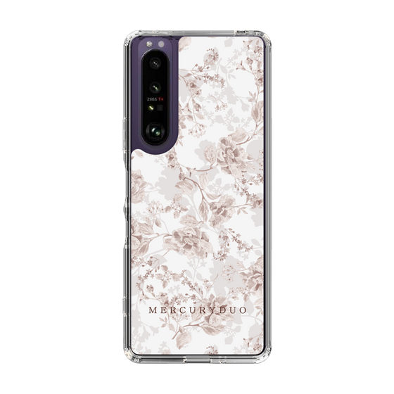 Slim Protection Case［ MERCURYDUO - NuanceFlower - Beige ］