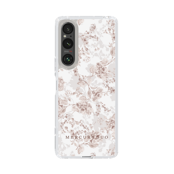 Slim Protection Case［ MERCURYDUO - NuanceFlower - Beige ］