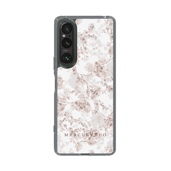 Slim Protection Case［ MERCURYDUO - NuanceFlower - Beige ］