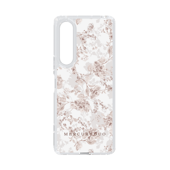 Slim Protection Case［ MERCURYDUO - NuanceFlower - Beige ］