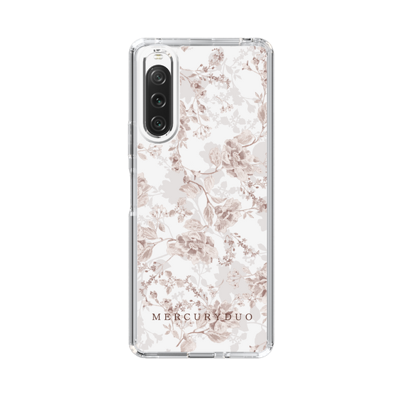 Slim Protection Case［ MERCURYDUO - NuanceFlower - Beige ］