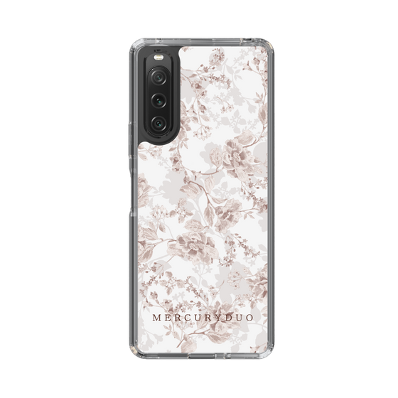 Slim Protection Case［ MERCURYDUO - NuanceFlower - Beige ］