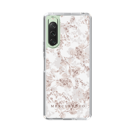 Slim Protection Case［ MERCURYDUO - NuanceFlower - Beige ］